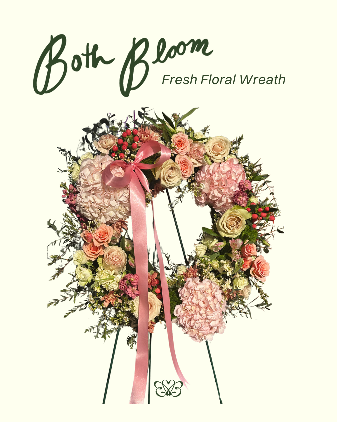 Celebration of Life Fresh Floral Wreath