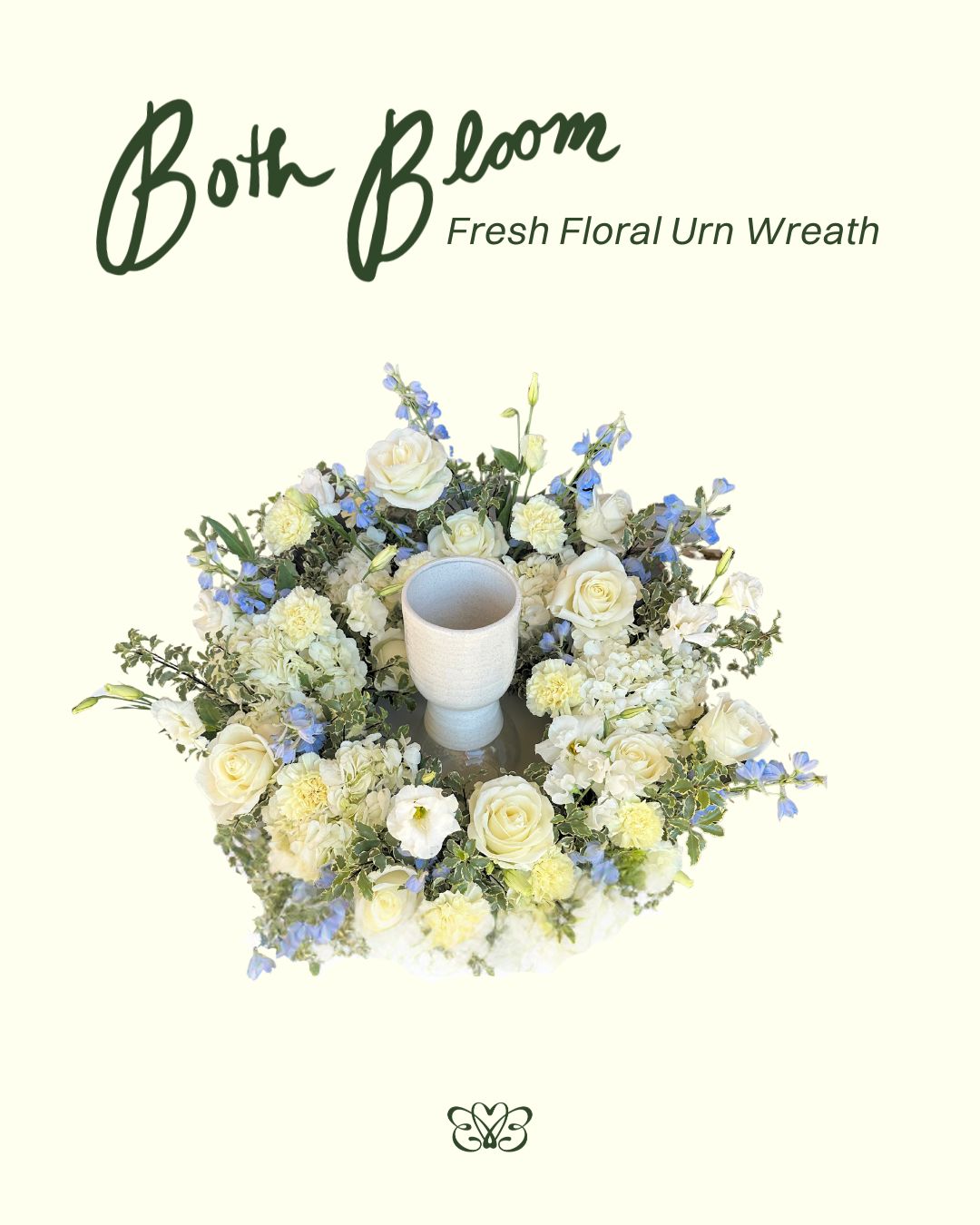 Celebration of Life Fresh Floral Urn Halo