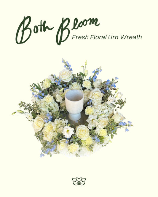 Celebration of Life Fresh Floral Urn Halo