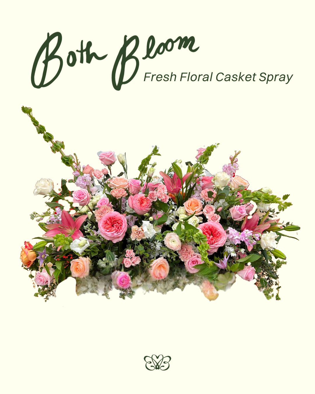 Celebration of Life Fresh Floral Casket Spray